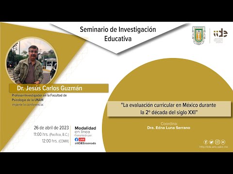 Conferencia: La evaluación curricular en México durante la 2º década del siglo XXI