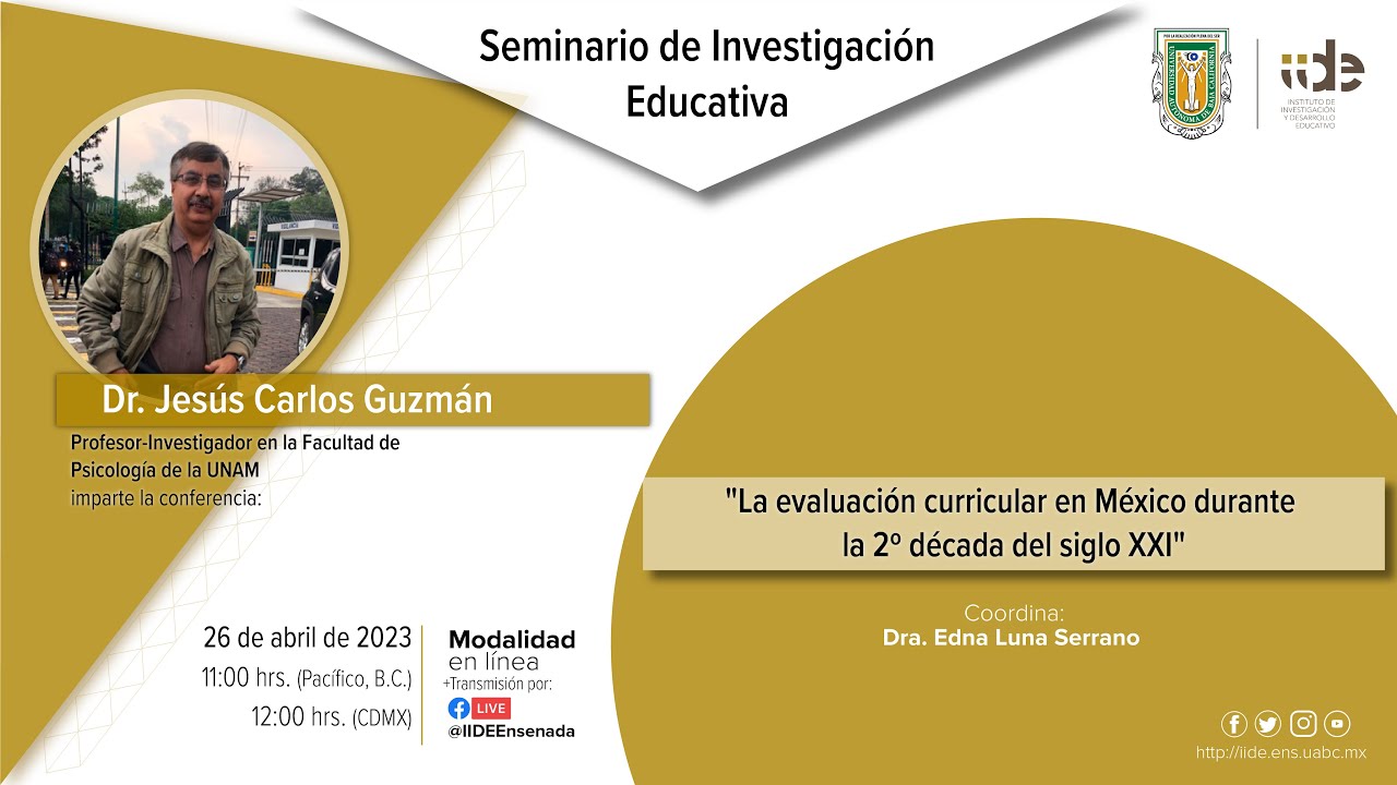 Conferencia: La evaluación curricular en México durante la 2º década del siglo XXI