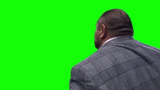 Samoa Joe surprised & looking up green screen