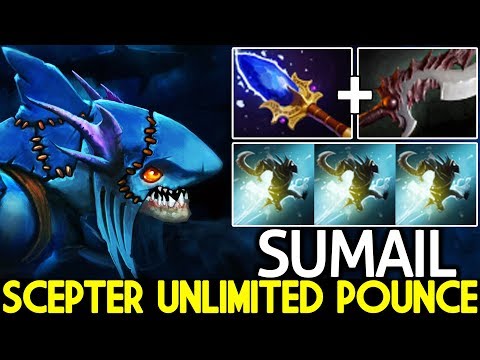 SUMAIL [Slark] Scepter Build Unlimited Pounce 23 Kills 7.23 Dota 2