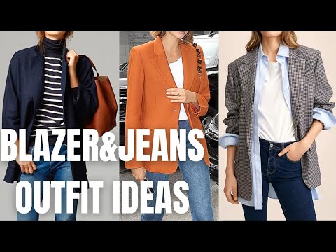 Blazer and Jeans Outfit Ideas. How to Wear Jeans and...