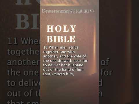 Deuteronomy 25:1-19 (KJV)