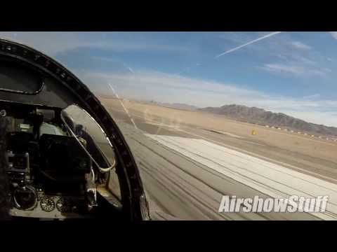 F-4 Phantom Cockpit Cam - Takeoff and Flybys - Nellis AFB 2016