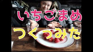 【実写動画】いちごあめ作って食べてみた！！！！