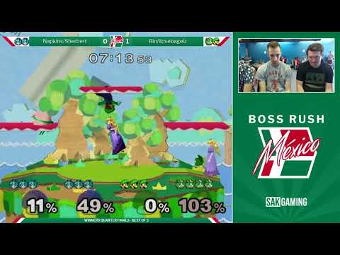 Boss Rush Mexico Doubles Winners Quarters - Napkins/Sherbert (Blue) vs Bin/Ilovebagelz (Green)