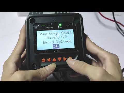 Switching battery system voltage For EPEVER MPPT Charge Controller using MT50 remote meter
