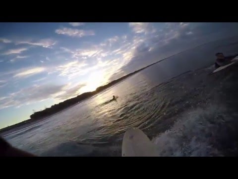 Surfing a Bundjalung Sunset