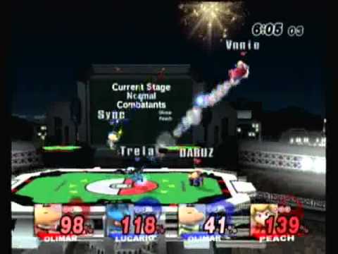 LSC Championship Dabuz (Olimar) + Illmatic (Peach) vs Sync (Olimar) + Trela (Lucario) 1