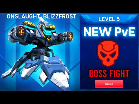 BOSS FIGHT - NEW PvE - Blizzfrost Onslaught - Level 1-5 - Mech Arena
