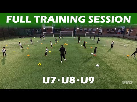 Full Football/Soccer Team Training Session ⚽️ U7 -  U8 -  U9