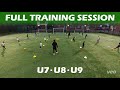 Full Football/Soccer Team Training Session ⚽️ U7 -  U8 -  U9