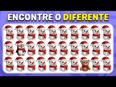 Find the Different Emoji - Winter Edition ⛄ | Easy, Medium, Hard Level | Test Bee