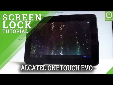 How to Set Screen Lock on ALCATEL One Touch Evo - Pattern & Password