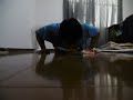 腕立て500回+30㎏ダンベルフロアプレス左21回、右27回