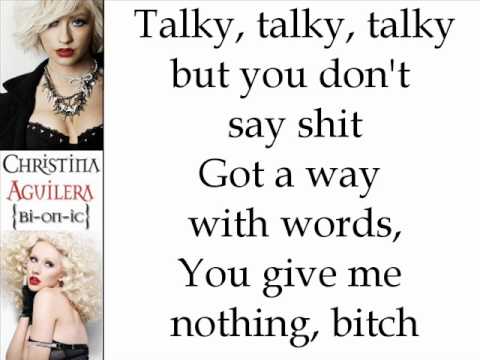 Christina Aguilera - Bobblehead (Lyrics On Screen)