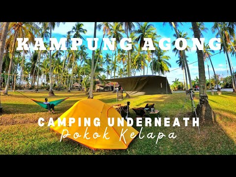 KAMPUNG AGONG - Camping Underneath Pokok Kelapa. Tempat Viral Photoshoot Di Penang!