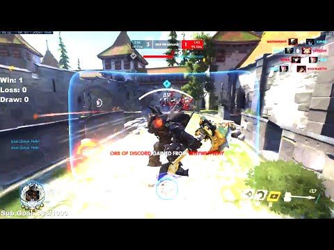 Shock #1 Reinhardt Main - 34 elims! [ Overwatch Season 27 Top 500 ]