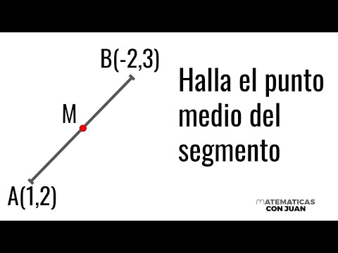 PUNTO MEDIO DE UN SEGMENTO. 2 Métodos. Geometría Analítica en el Plano