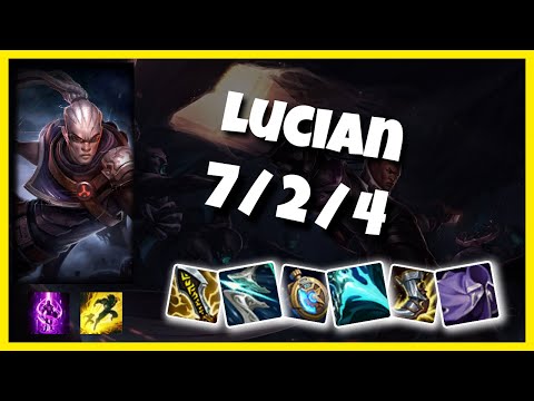 Lucian vs Syndra KOREAN Challenger MID (7/2/4) - v11.4
