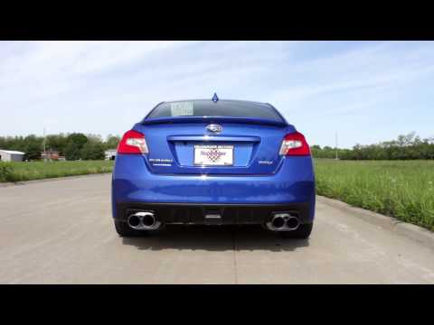 2015 WRX Invidia Q300 Quad TI Tipped Cat Back Exhaust - Rev's and Drive by's.