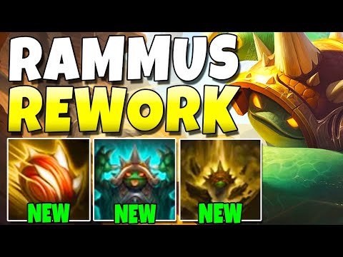 RAMMUS REWORK!!! NEW ULTIMATE + JUMPING COMBO! - League of Legends