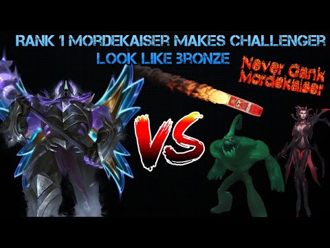 Challenger Mordekaiser BRUTALIZES Zac and Elise