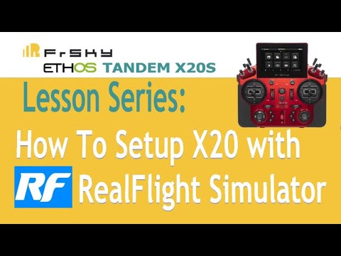 How to setup FrSky X20 with RealFlight Simulator.