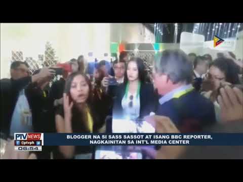 Blogger na si Sass Sasot at isang BBC reporter, nagkainitan sa International Media Center