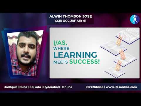 CSIR NET Chemical Science Topper Interview with 𝐀𝐥𝐰𝐢𝐧 𝐓𝐡𝐨𝐦𝐬𝐨𝐧 𝐉𝐨𝐬𝐞