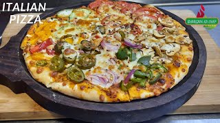 Italian Pizza | इटालियन पिज़्ज़ा | Italian Pizza Recipe | How To Make Italian Pizza At Home Recipe