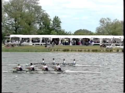 Mens quad sculls final at the 2005 eton world cup rowing round. Held at dorney lake