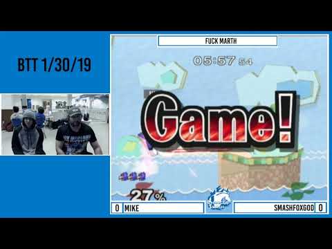 BTT 1/30/20: bustedcondom (Falco) vs SmashFoxGod (Fox) - Winners Round 2, SSBM Singles