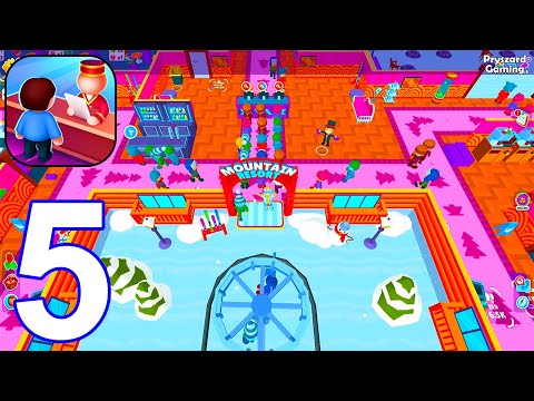 My Perfect Hotel - Gameplay Walkthrough Part 5 Mountain Hotel Max Level (iOS, Android)