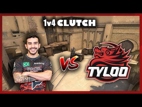 coldzera RIDICULOUS 1v4 Clutch (Deag) vs TYLOO - ESL Pro League Season 11 Europe