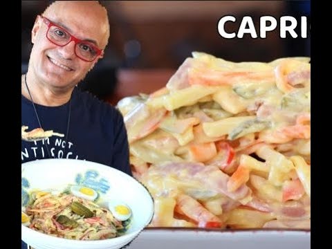 INSALATA CAPRICCIOSA delle feste CON MAIONESE FATTA A MANO ricetta della capricciosa