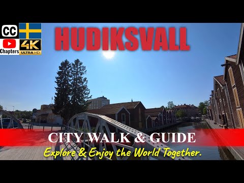 🇸🇪🚶HUDIKSVALL SWEDEN City Guide | A walk through "Glada Hudik" Historic Town & Harbour