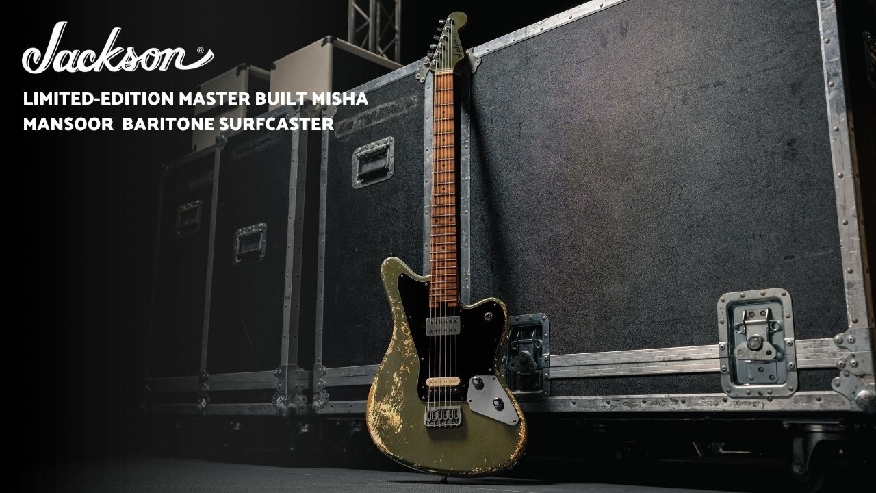 Behind Misha Mansoor of Periphery's Custom Shop Baritone Surfcaster | Jackson Guitars - YouTube