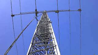 Lowering US Tower 55 at KP4AKB/8