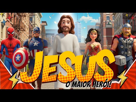 🎶 JESUS, O MAIOR HERÓI! 🦸‍♂️✨ | Música Infantil Cristã | Louvor Infantil 🎶