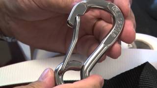 Asymmetrical Wire Lever Harness Clip - Stainless Steel
