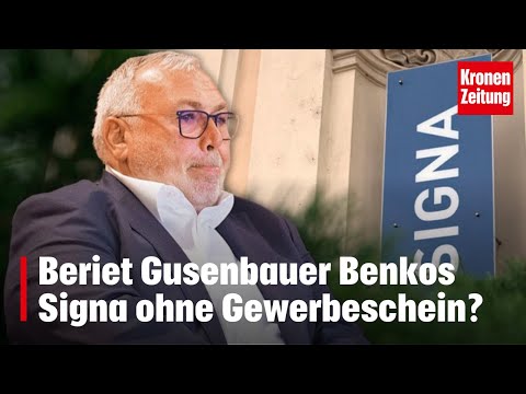 Beriet Gusenbauer Benkos Signa ohne Gewerbeschein? | krone.tv NEWS