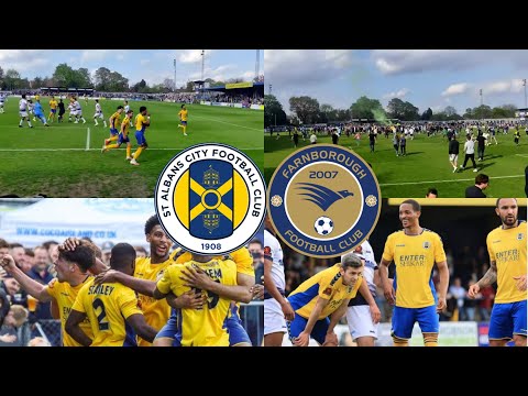 SAINTS SECURE PLAY OFF SPOT ON FINAL DAY! | ST ALBANS CITY VS FARNBOROUGH MATCH DAY VLOG