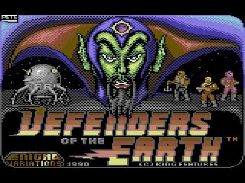 Defenders Of The Earth Review for the Commodore 64 by John Gage