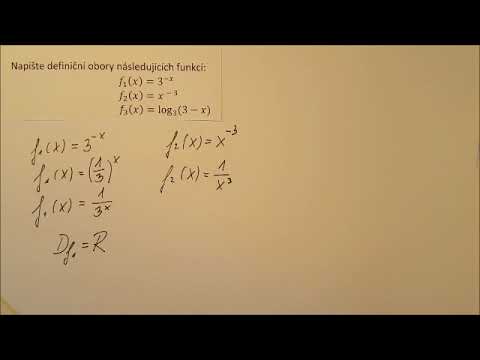 DEFINIČNÍ OBORY FUNKCÍ