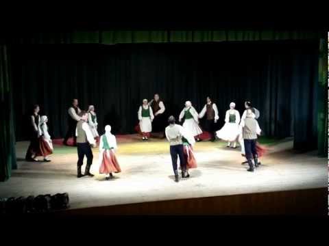 Mārupieši VPDK dejo,  Kaņeku Jānis, kaimiņu Grieta