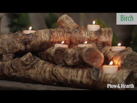 Logs Hearth Candle Holder SKU# 13941 - Plow & Hearth