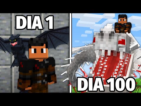 Sobrevivi 100 DIAS no IMPERIO DOS DRAGÕES no Minecraft - O FILME