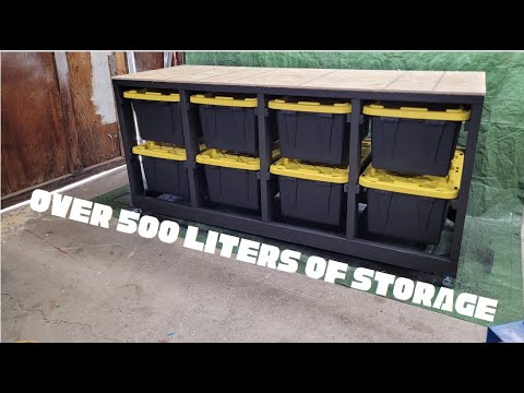 DIY Storage Tote Workbench | Easy & Functional Workshop Storage Solution