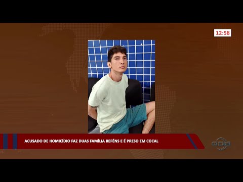 Acusado de homicídio faz duas famílias reféns e é preso em Cocal 24 04 2023