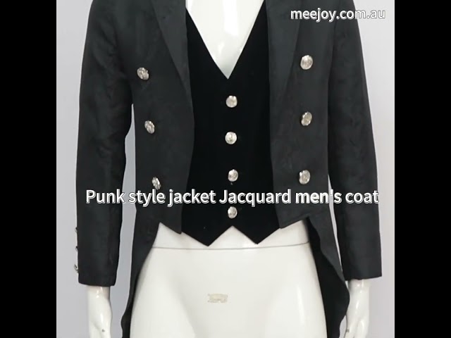 Vídeo relacionado con YORDET Chaqueta steampunk retro medieval para hombre, estilo victoriano, corte victoriano, abrigo bordado de Phnom Penh, disfraz de vampiro, para hombre adulto (Azul, M)